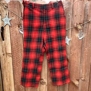Vintage Red plaid pants